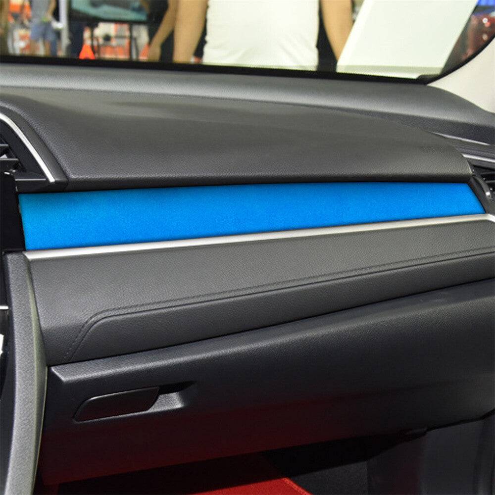 Suede Blue Center Console Dashboard for Co -pilot Panel Cover for Honda for Civic 2016-21