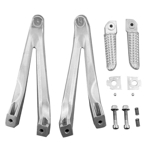 for Yamaha 2004 05 06 07 08 YZF R1 Passenger Rear Footrests Footpegs Brackets