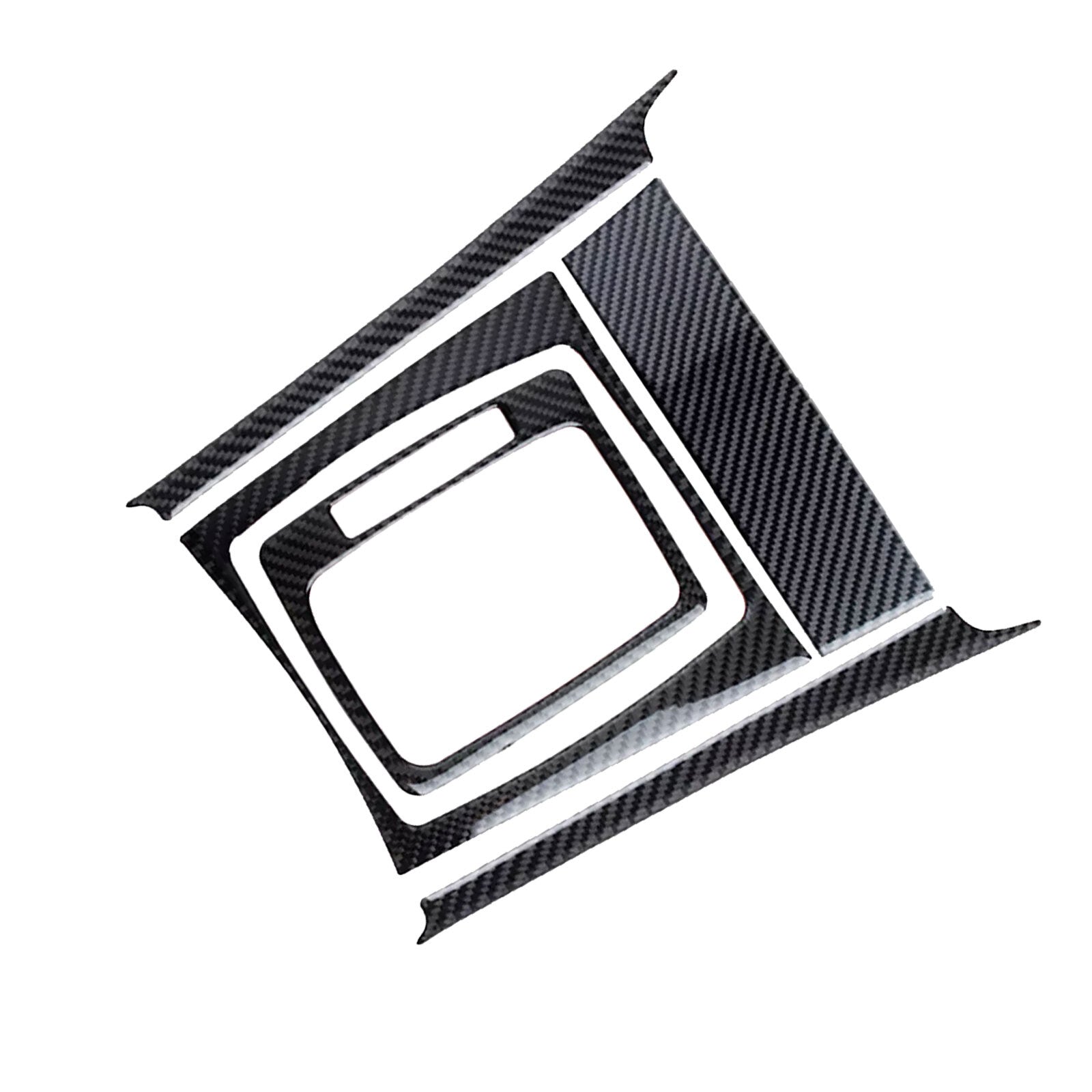 Carbon fiber style gear shift trim for Mercedes-Benz C-Class W204 (2007-13)