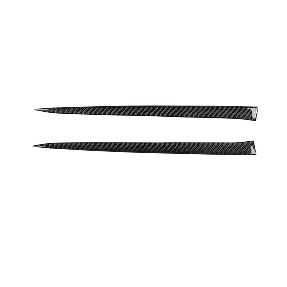 2Pcs Carbon Fiber Front Face Bumper Cover Trim for Toyota Supra A90 2019-2022