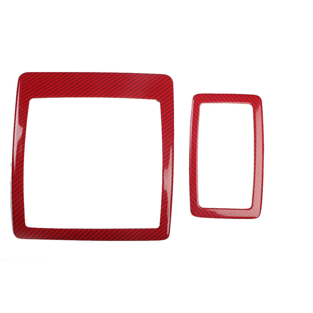 Front Reading Lamp Frame Cover Trim Fit for Lexus NX 2015-2020 Red Carbon Fiber