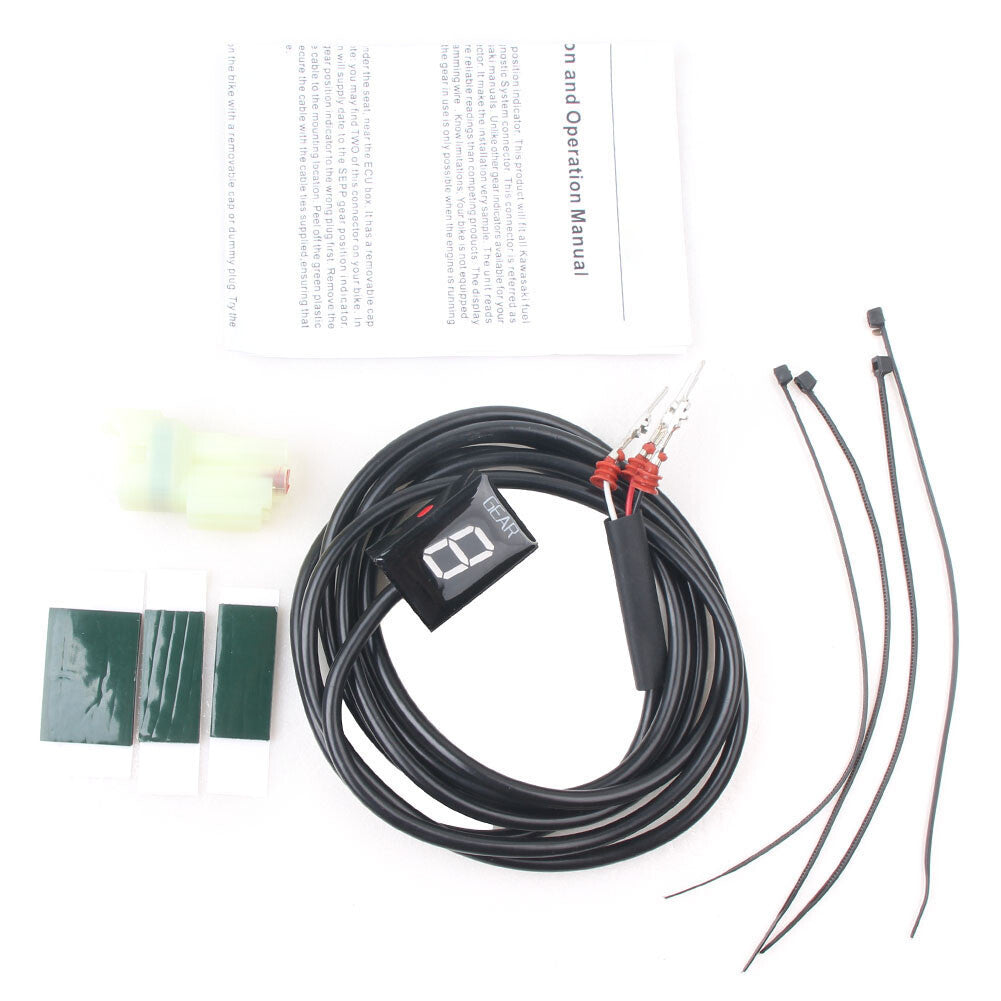 Gear Indicator RED LED Display fit for Kawasaki 250 300 Z250 Z800 Motorcycle