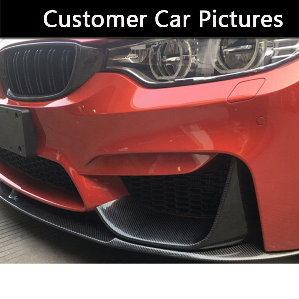 Front Bumper Splitter Lip Body Kit Aprons Guard for BMW F80 M3 F82 F83 M4 14UP