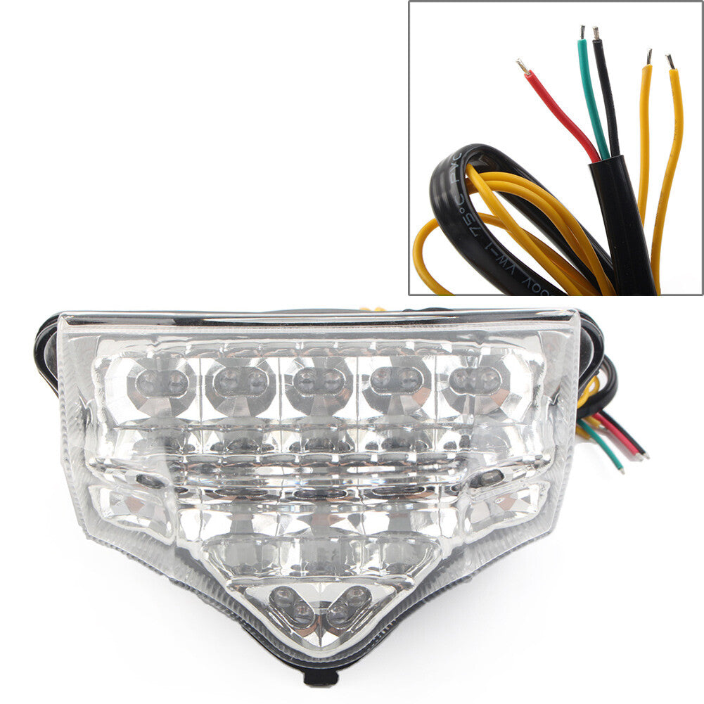 Rear Taillight Brake Turn Signal Assembly Clear Fit for Yamaha FZ600 FZ6 FAZER