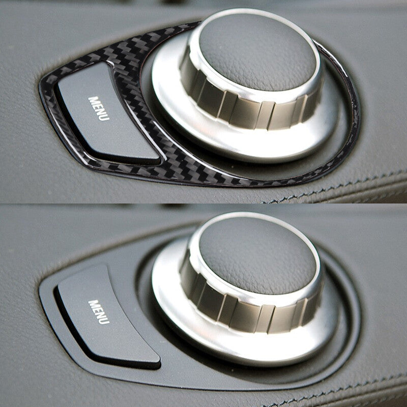 Carbon Fiber Radio Console Frame Cover Trim for BMW 6Series E63 E64 2004-2010