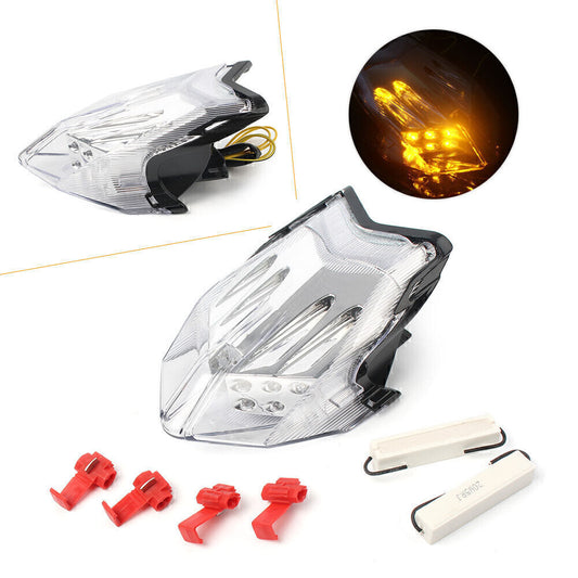 Rear LED Tail Light Turn Signals Lamp Fit MV AGUSTA F3 675/800 2012-2014 Clear