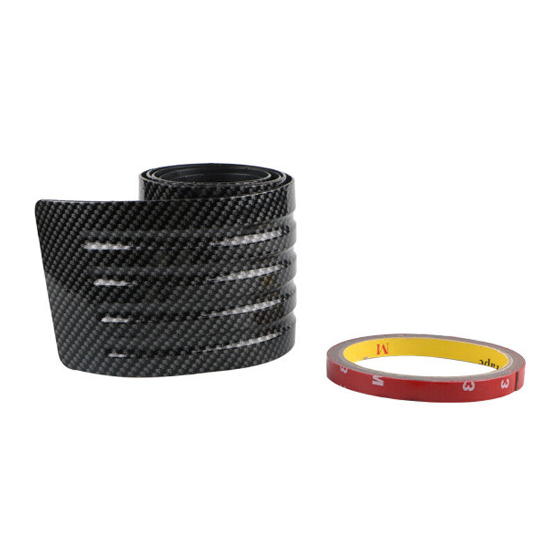 90cm Car Carbon Fiber Rear Trunk Mat, Anti-collision Protective Mat, Rubber Protective Cover Pad