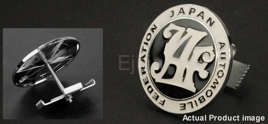 The front badge of the car grille, Japan Automobile Federation, is black and applicable to for Honda .