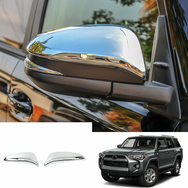 for Toyota 4Runner 2014-2022 Chrome Side Door Rearview Mirror Wing Cover Trims