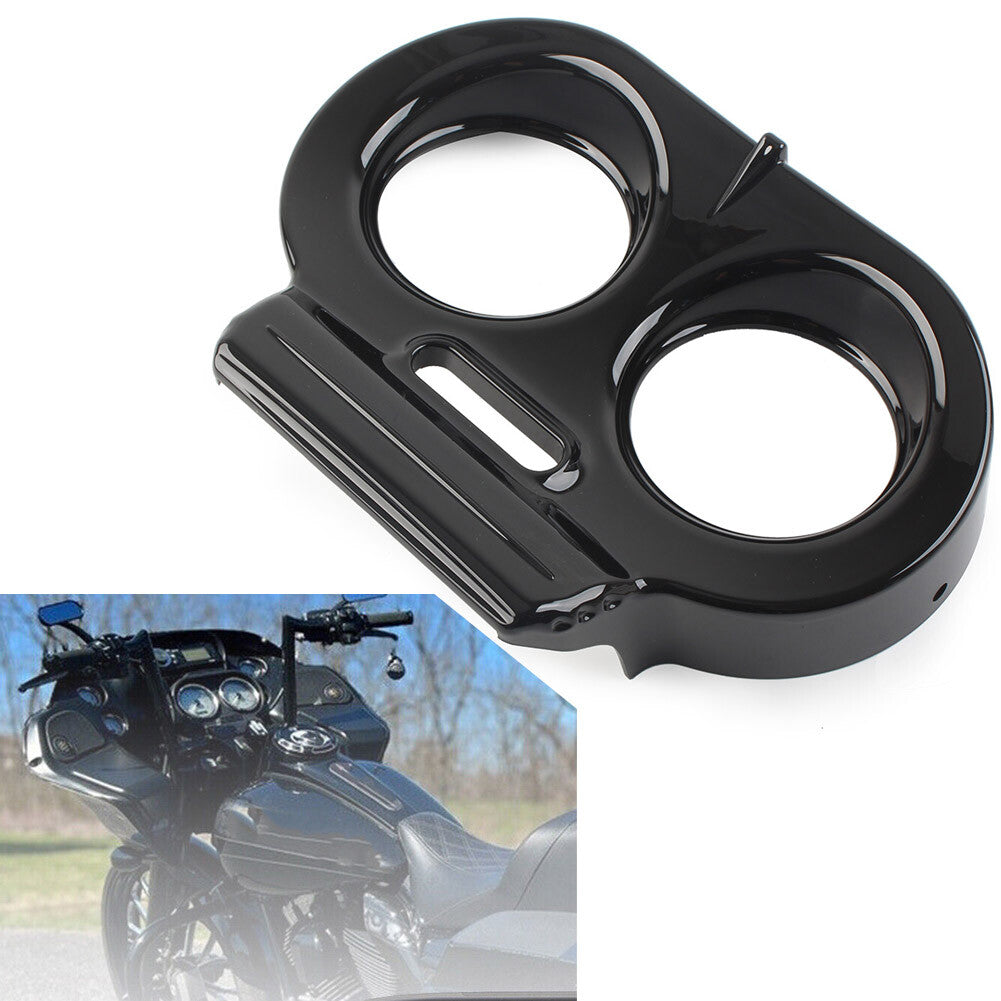 Gauge Cover Nacelle Housing Fairing for Harley Road Glide FLTRX FLTRU Black US