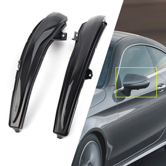 for Benz C E S V GLC Class W205 W222 X253 Dynamic Turn Signal Light Side Mirror