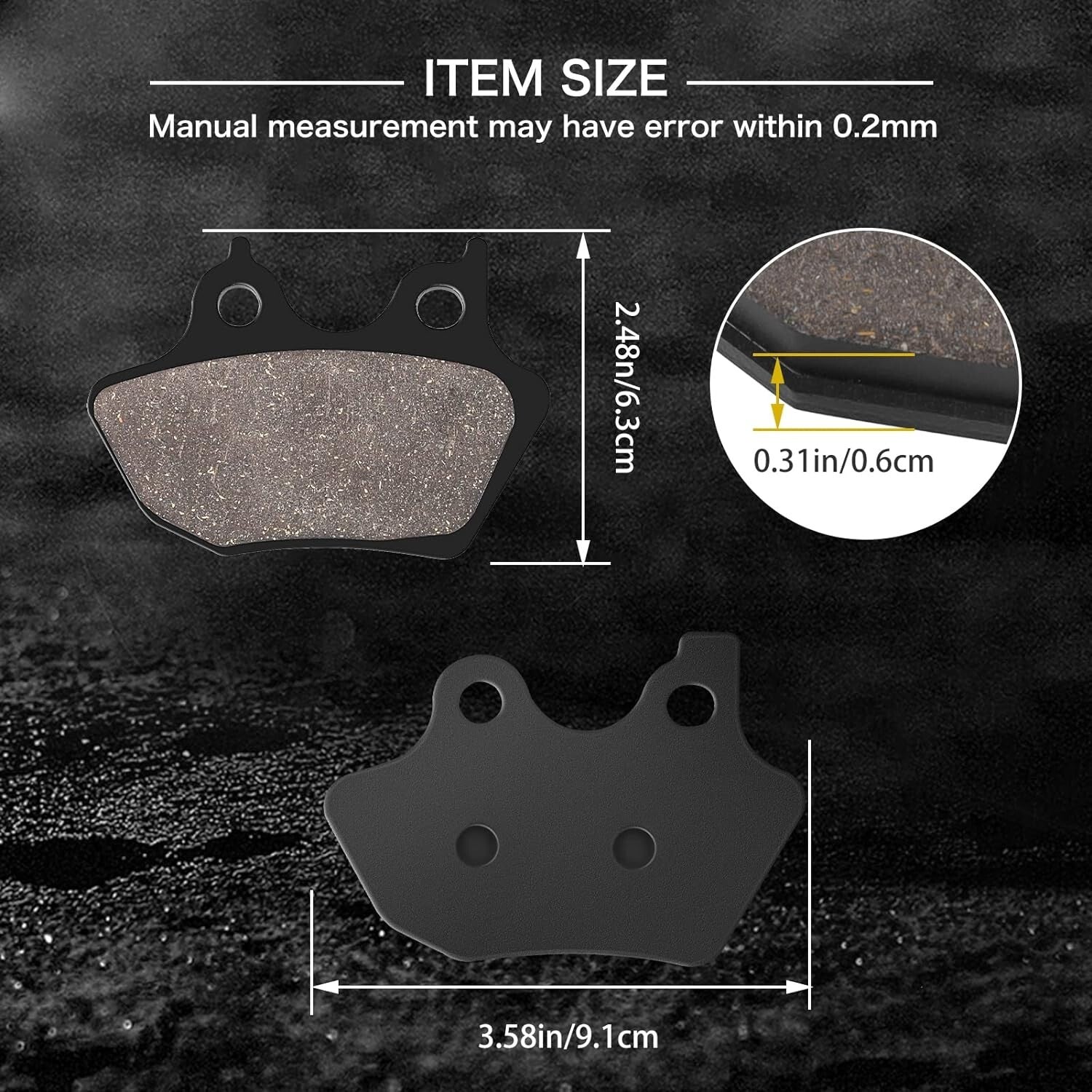 Brake Pads for Harley Davidson FLSTCI/FLSTC Heritage Classic/I 2000-2007