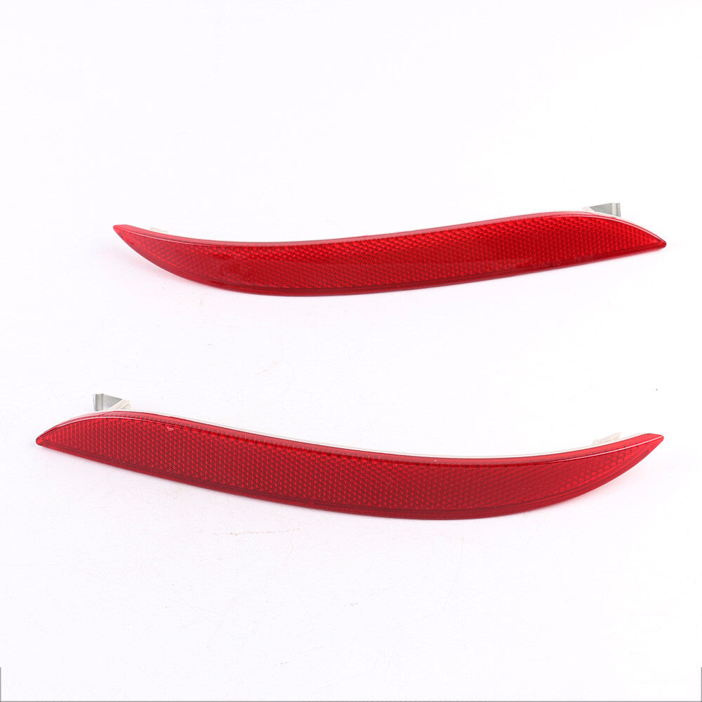 2pcs Rear Bumper Reflector Red for BMW E60 E61 528i 535i Driver Passenger Side