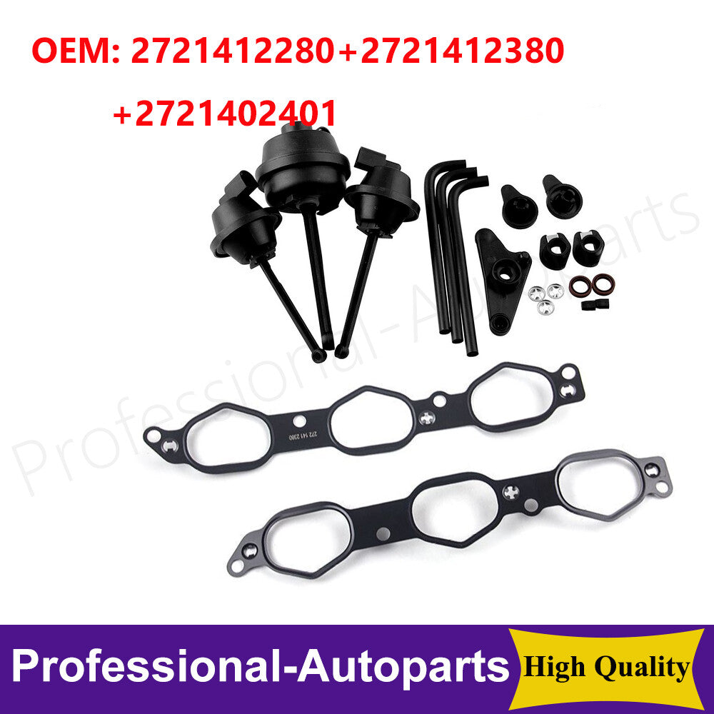 3-piece intake manifold air damper repair kit is suitable for Mercedes M272 and M273.