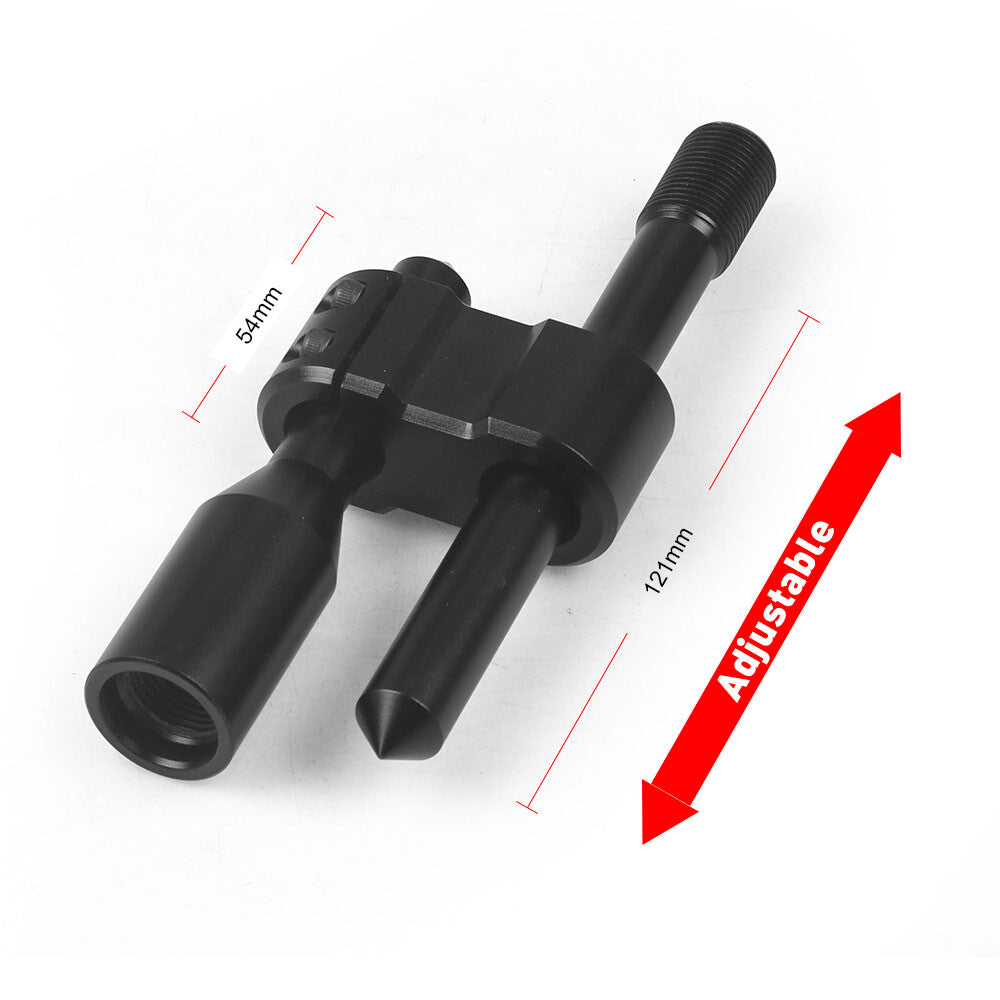 Adjustable automotive shift blade extended gear transmission with adapter M8 M10 M12