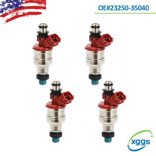 4xNew Fuel Injectors 23250-35040 for Toyota 4Runner Pickup T100 22RE 2.4L 89-95