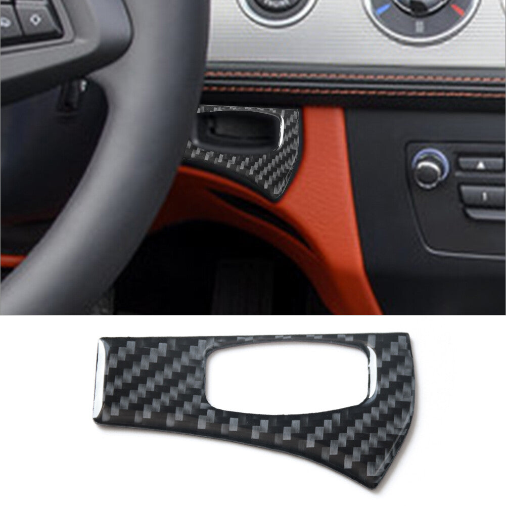 Carbon fiber ignition switch frame panel for BMW Z4 E89 2009-2016