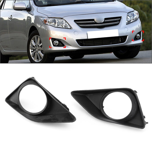 Pair Front Fog Light Grille Cover for Toyota for Corolla 2007-2010