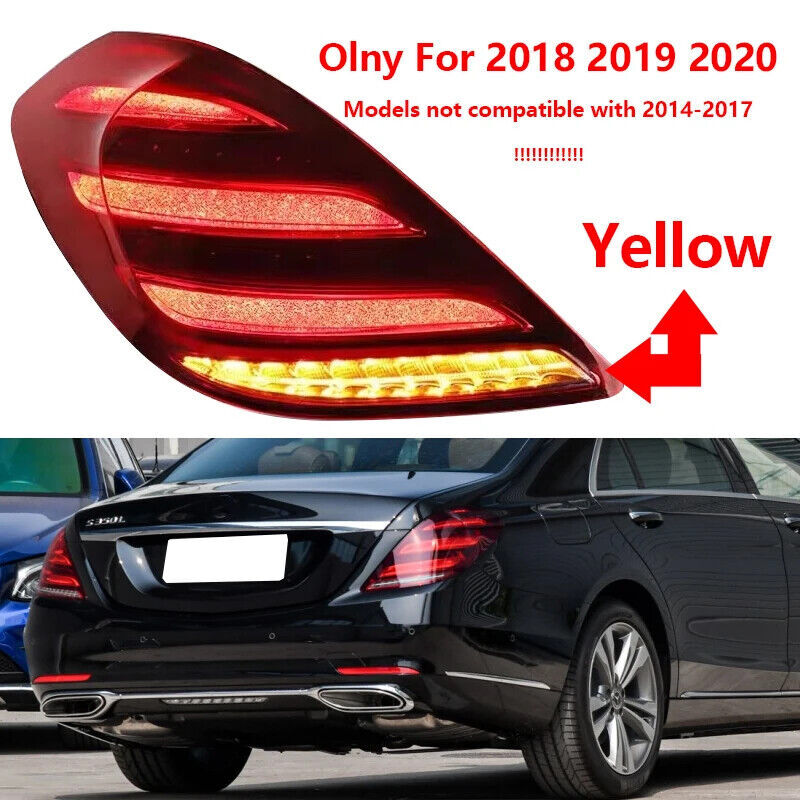 RH Tail Light Brake Lamp for Mercedes Benz S Class 222 Sedan 4-Door 2018-2020
