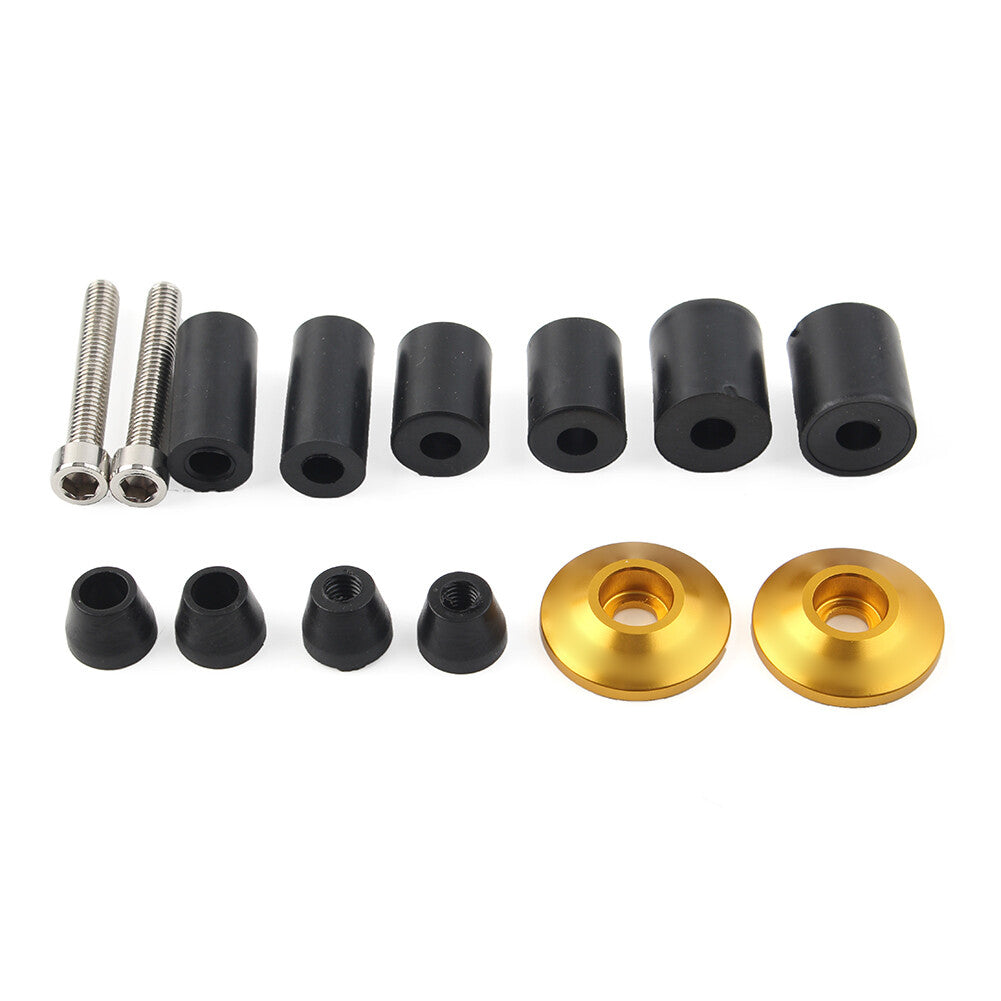 7/8Handle Bar End Weights Handlebar Grips Cap Plugs Dirt Bike Gold Motor