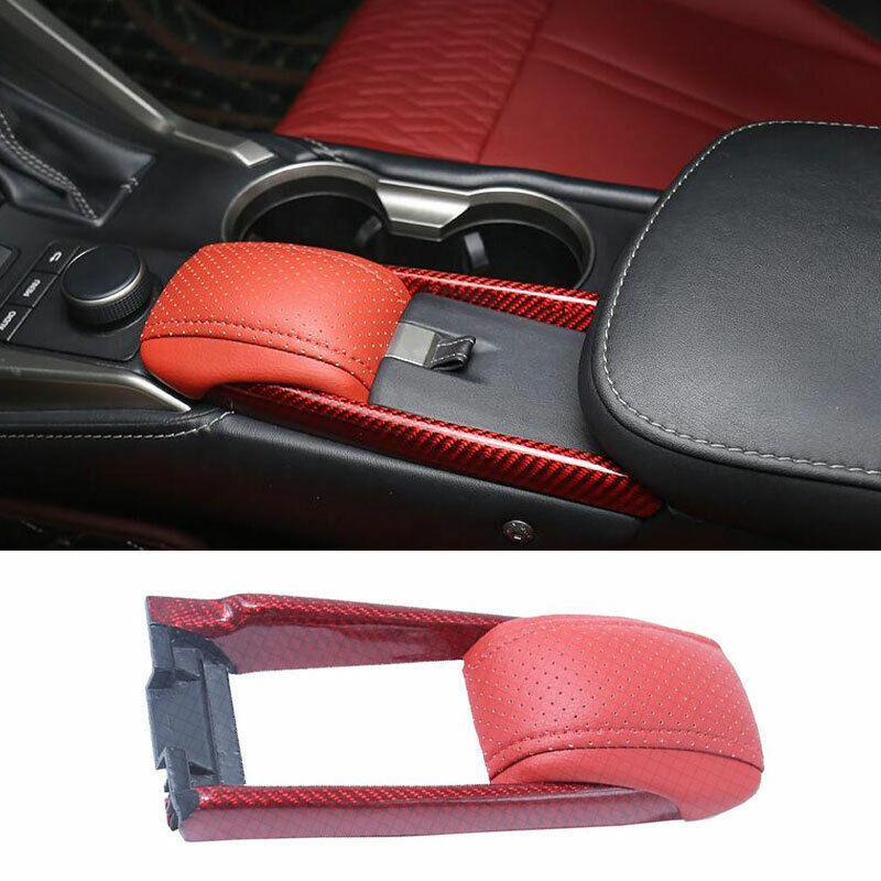 for Lexus NX200t 2015-2017 Red Real Carbon Fiber Central Console Armrest Cover