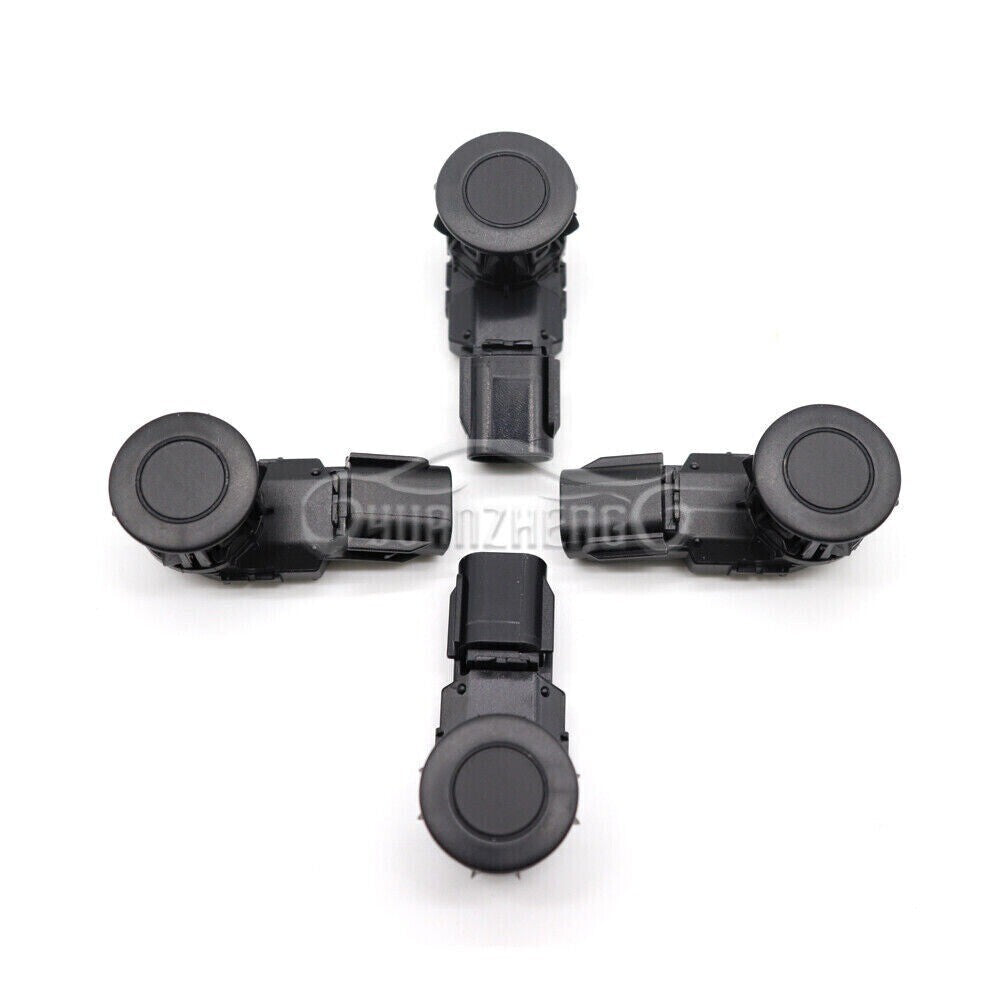 Four black PDC parking sensors, model 89341-0C010, suitable for 2013-2016 for Toyota Tundra 4.0/4.6/5.7L engines.