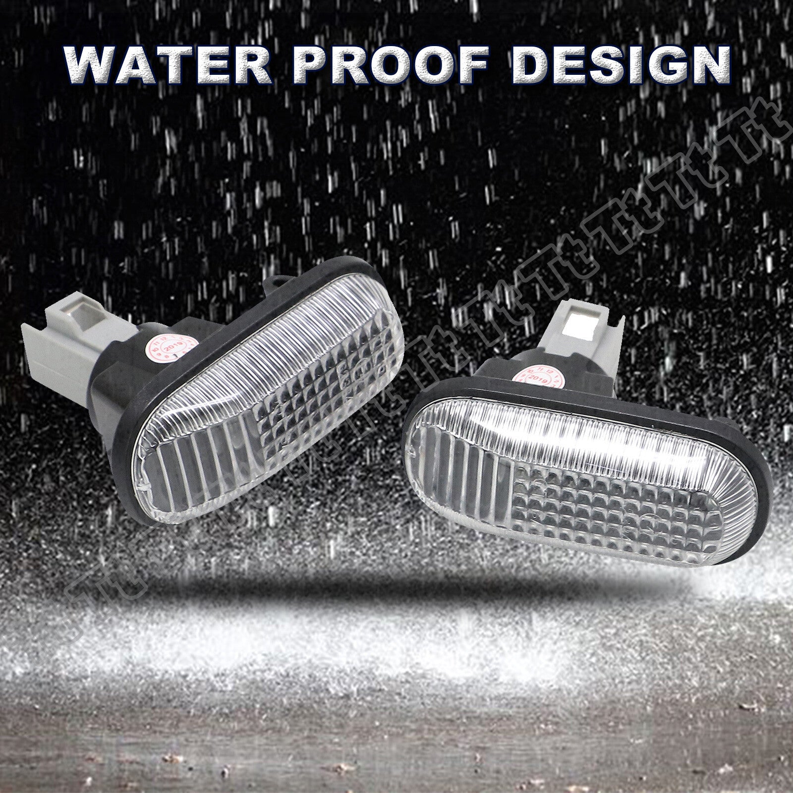 2-Piece Side Marker Light Clear Lens for Honda S2000 Accord for Civic Prelude CRX