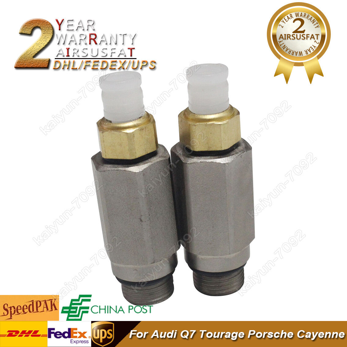 2 Set for Audi Q7 Tourage for Porsche for Cayenne Air Suspension Risidual Valve Kits New