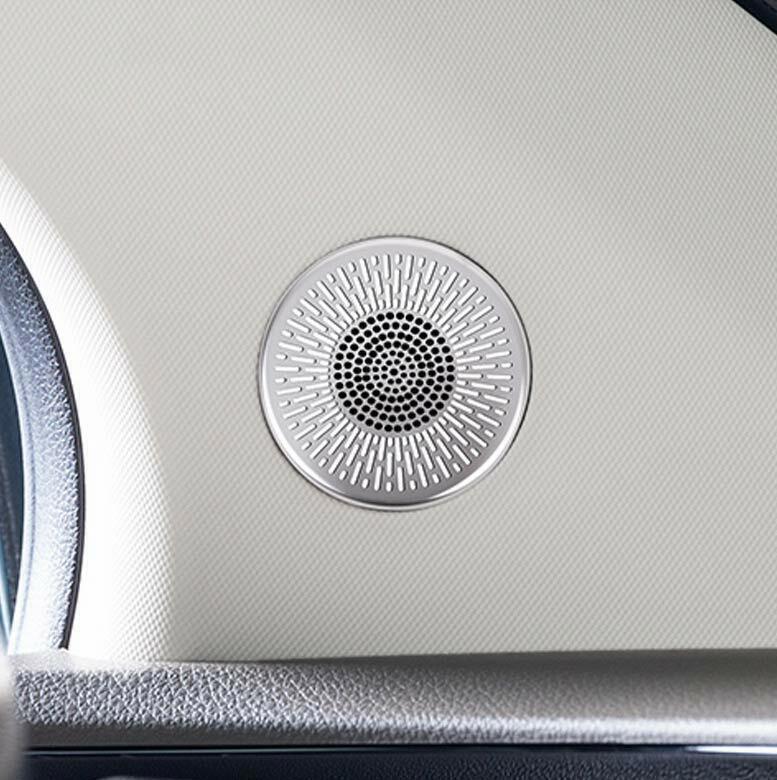 for Kia Carnival 2022-2023 Silver Titanium A Post Speaker Ring Frame Cover Trim