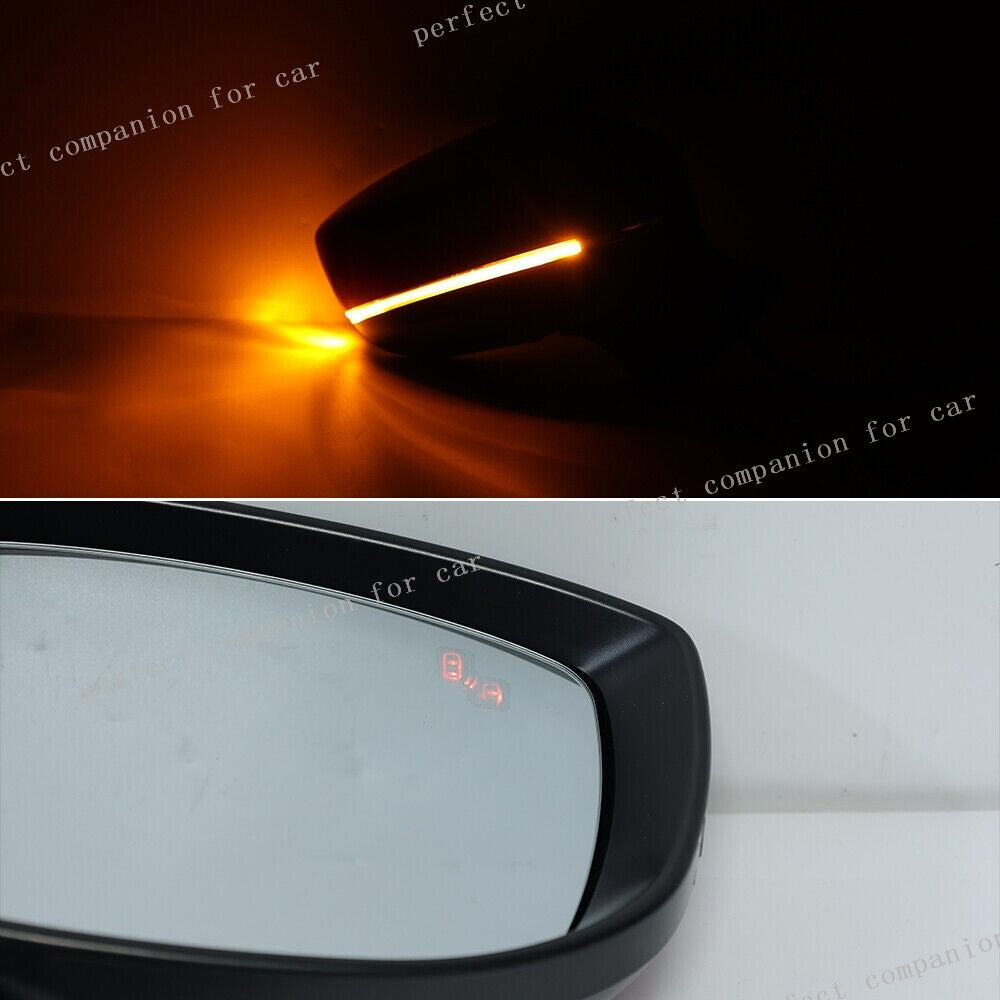 Heated right blind spot side mirror with light for Mazda CX-5 2017-2019 (Red)