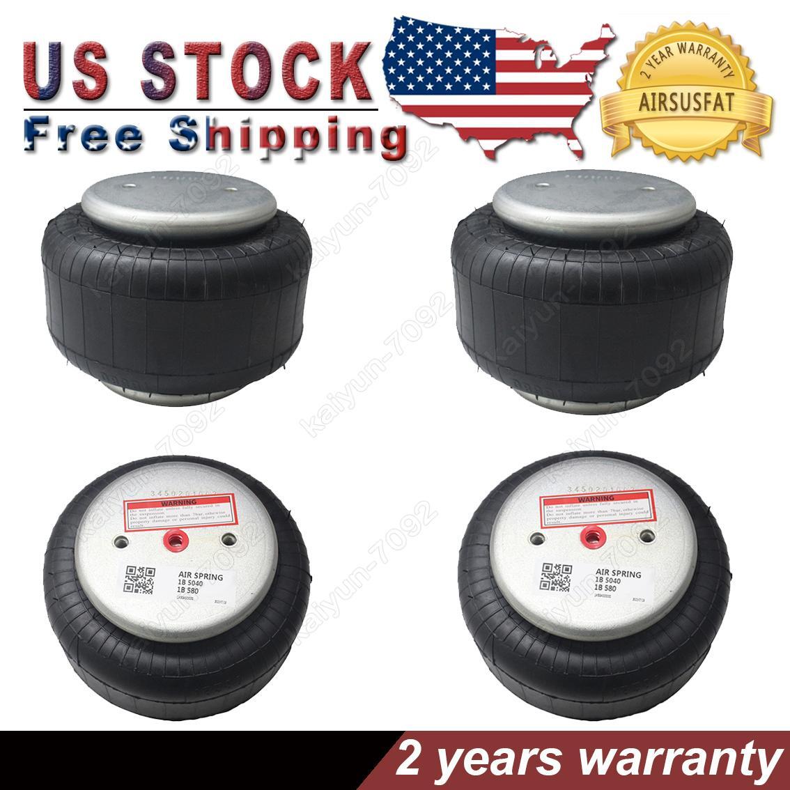 4x Air Suspension Shock Spring Bags For Firestone W01-358-7598 1B8-580
