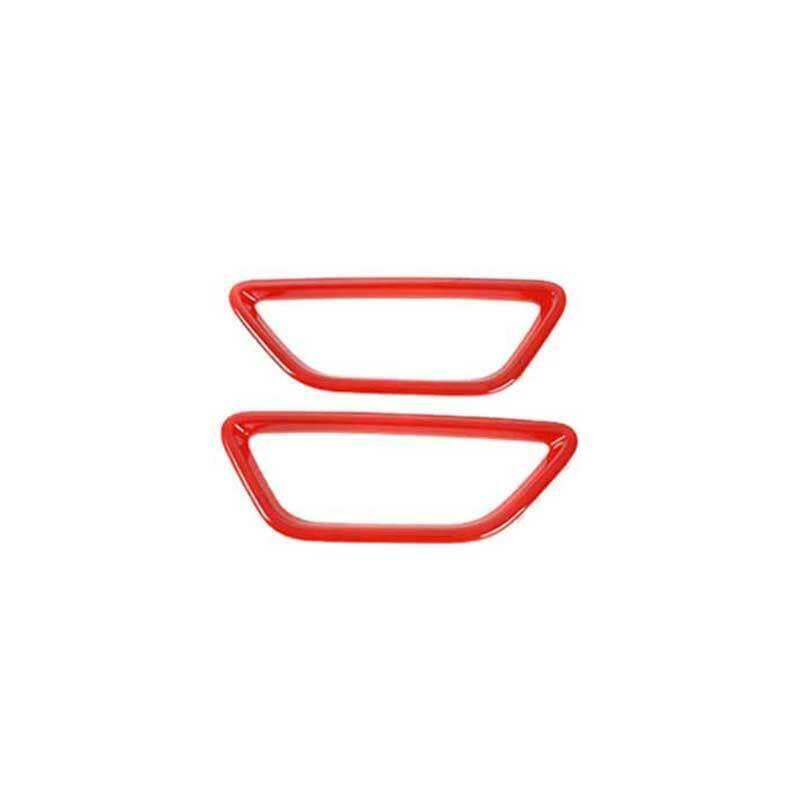 for Ford for Mustang 2015-2022 Paint Red for Seat Button Handle Panel Cover Trim 2PCS