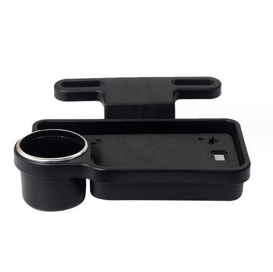 Car for Seat Back Organizer Storage Cup Holder Black ABS Tray Dining Table Foldable
