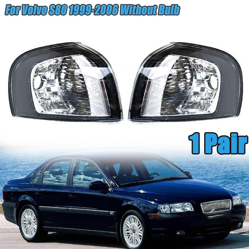 Left Right Front Corner Light Turn Signal Lamp NO Bulb for Volvo S80 1999-2006