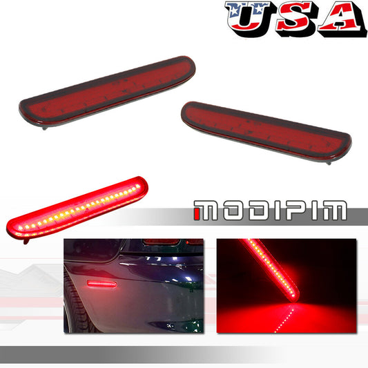 Red rear LED side marker reflectors for Ford Mustangs 94, 95, 96, 97, and 98.