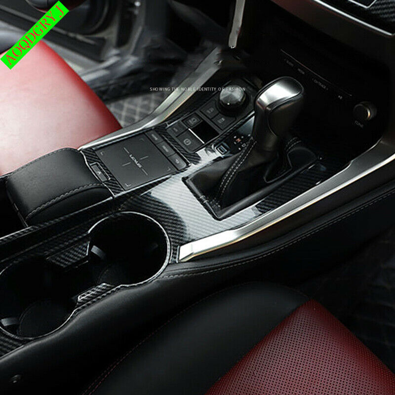 4P Carbon Fiber Look Gear Shift Panel Trim Cover for LEXUS NX200t 300h 2015-2021