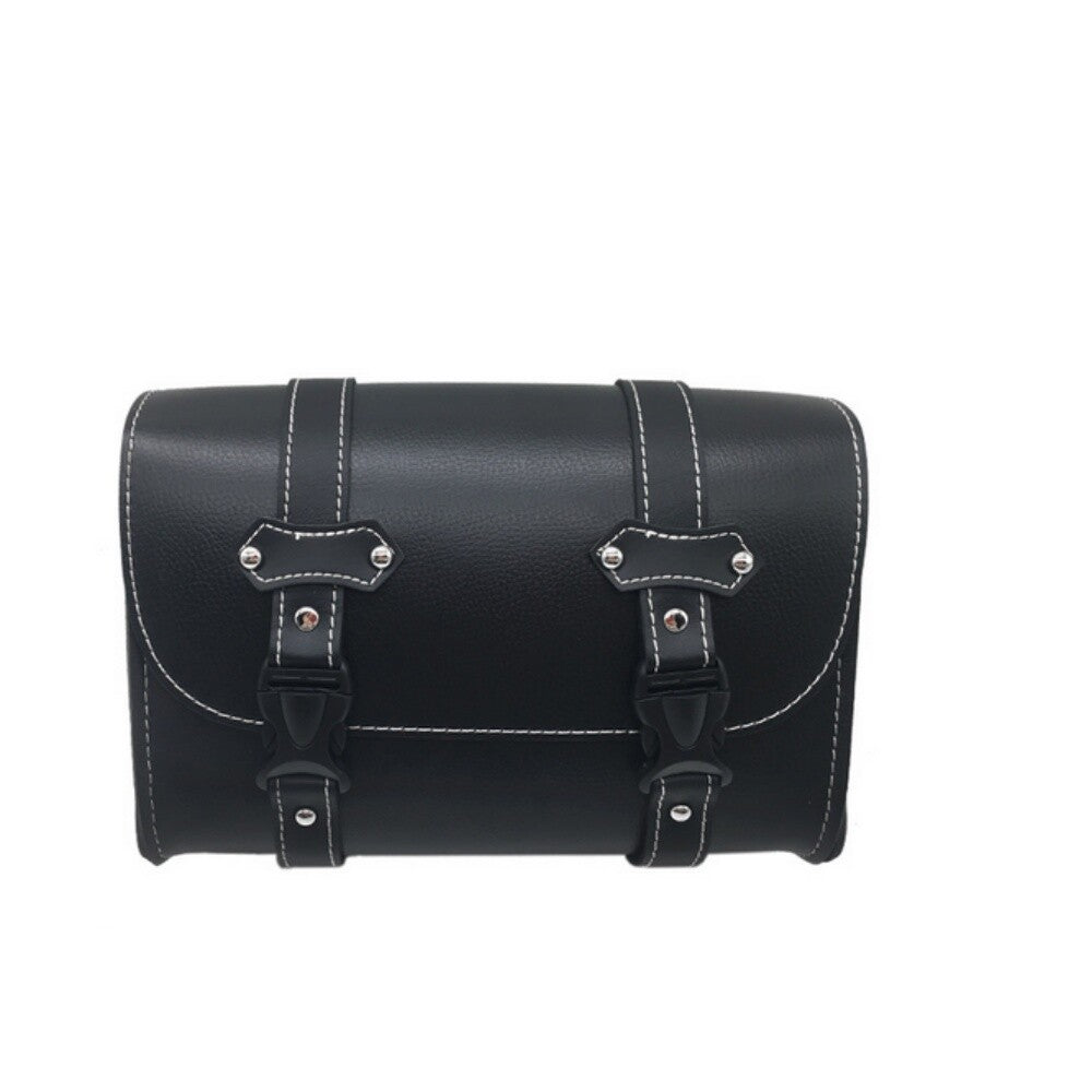 Black Motorcycle Saddle Bags Side Sissybar Tool Bag Handlebar Luggage Universal