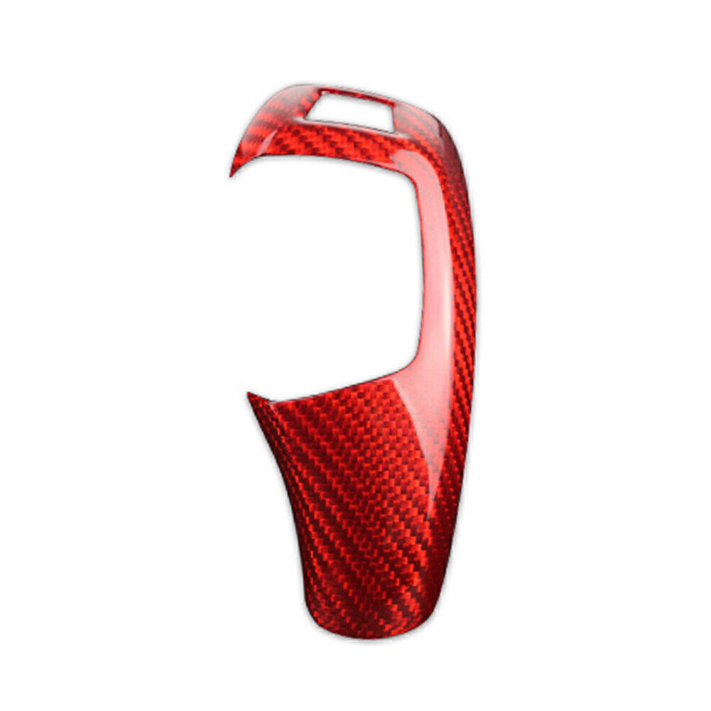 Gear Shift Knob Panel Red Carbon Fiber Style Cover for BMW F20 F30 F22 F32 X3 X4