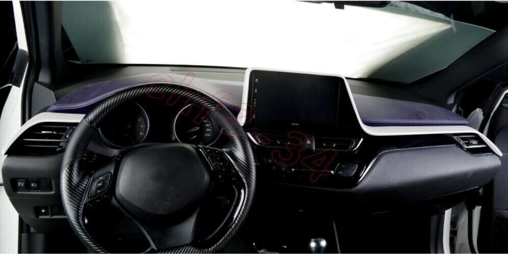 for Toyota CHR C-HR 2018-2022 Matte Silver Center Console Dashboard Panel Cover