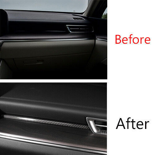 Car Inner Middle Console Dashboard Strip Trim for Kia K5 2021-2022 Carbon Fiber