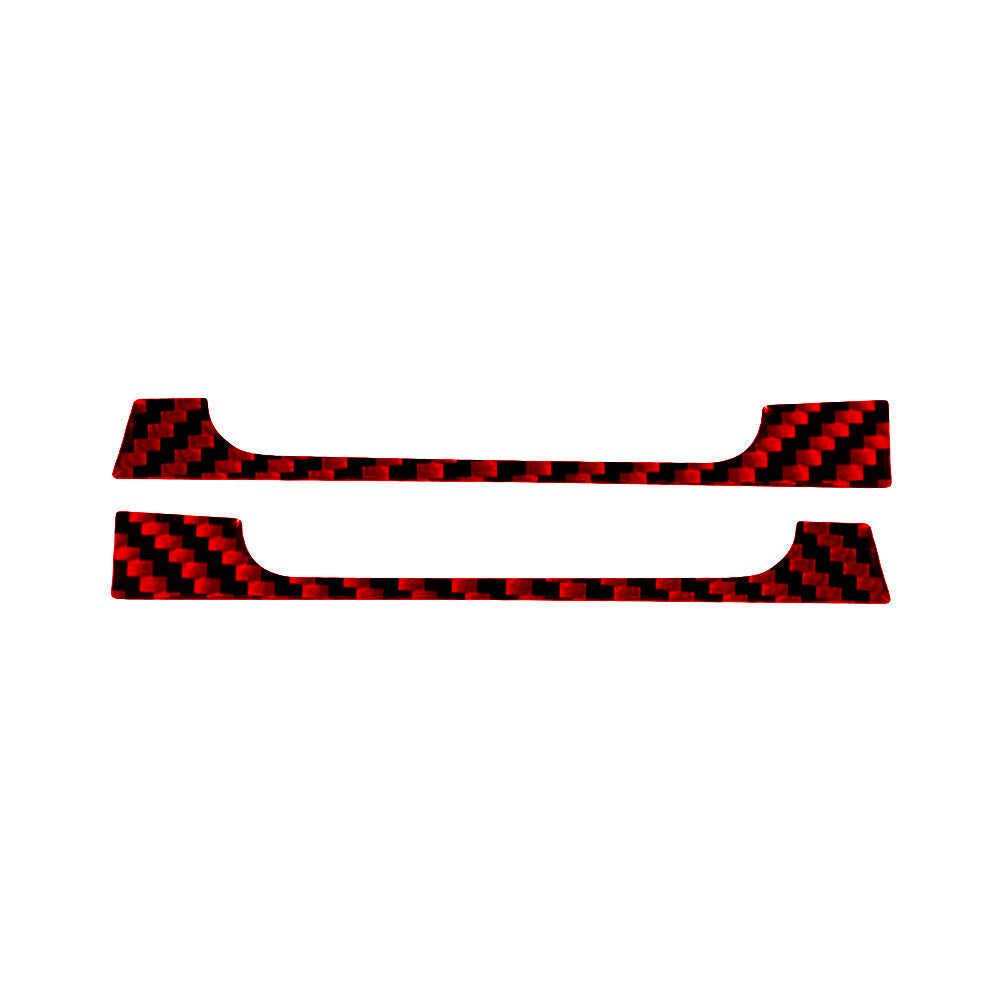 2x Red Carbon Fiber Front Door Air Vent Frame Trim for Honda Ridgeline 2017-2020