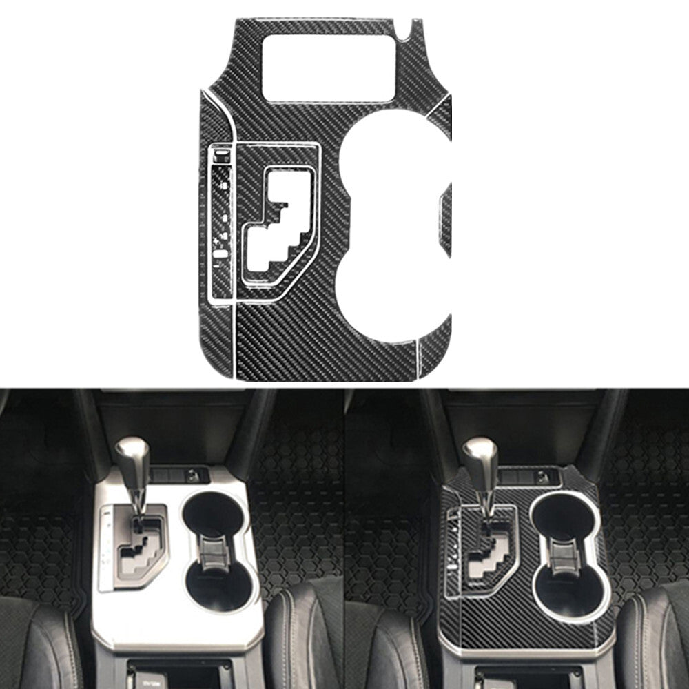 10x Carbon Fiber Gear Shift Panel Decorative Cover Trim for Toyota for Camry 2012-14