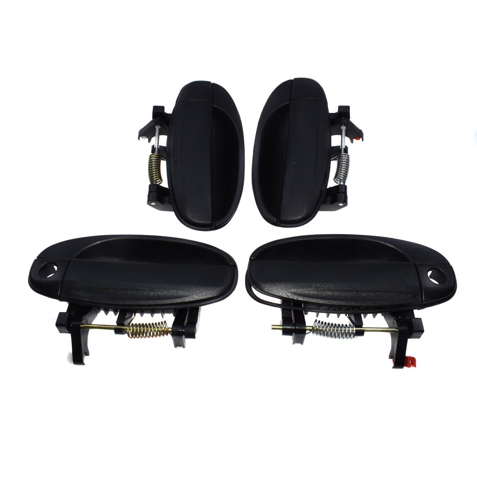 For 04-08 for Chevy Aveo Aveo5 4Pcs Black Outside Door Handle Front Rear Left Right