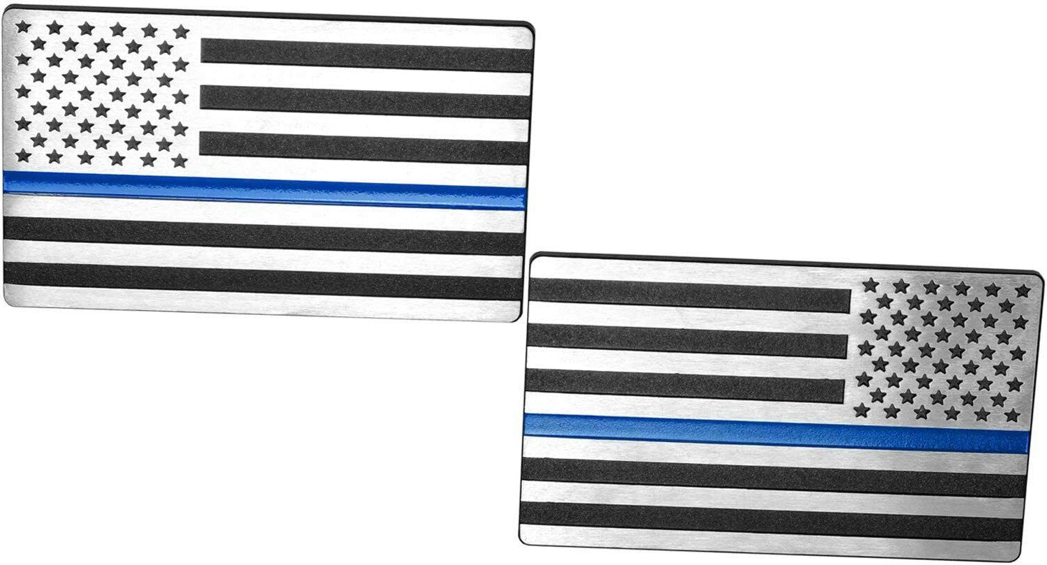 Chrome blue American flag badge on the rear fender of the for Cadillac side fender is applicable to all new Cadillacs.