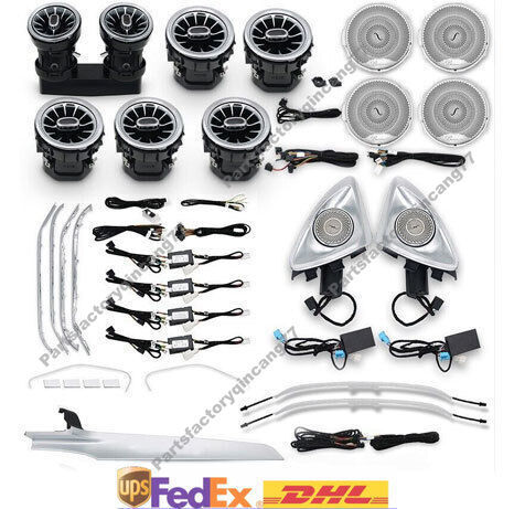 for Mercedes-Benz W205 C-Class Interior Trim Set Atmosphere Ambient Light 2015+