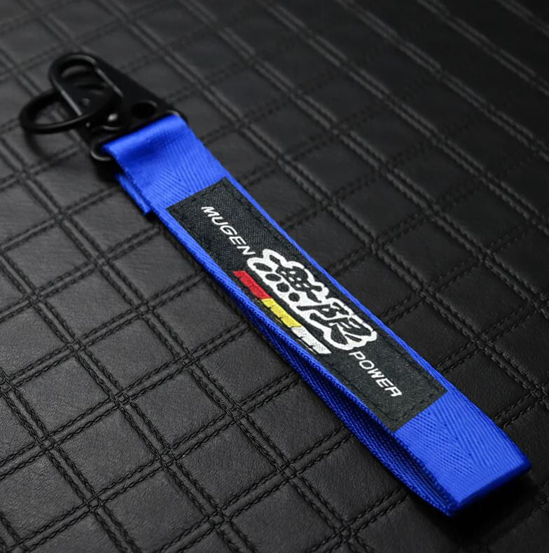 Car keychain metal key ring badge lanyard blue and black for Mugen and for Acura / for Subaru