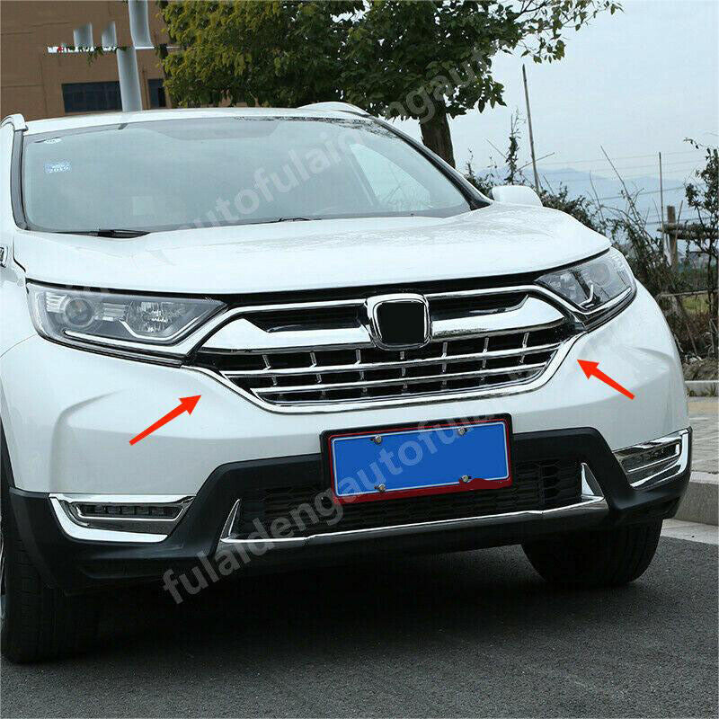 for Honda CRV CR-V 2017-19 Chrome ABS Front Center Radiator Grille cover Trim 1x