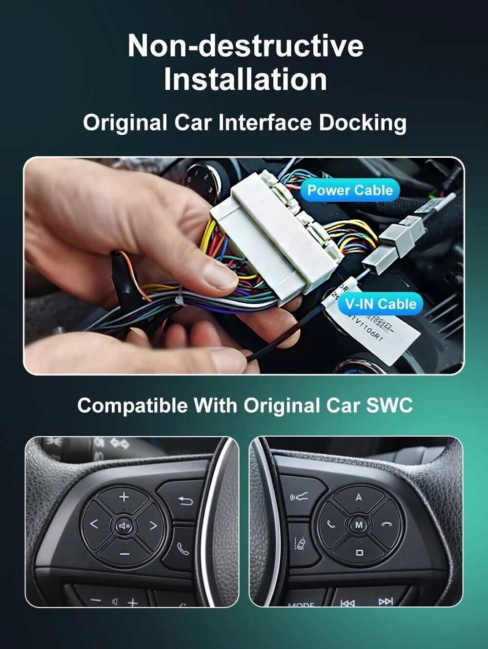 Touchscreen radio Android CarPlay GPS Navigation 10.4 for Toyota for Corolla 14~16
