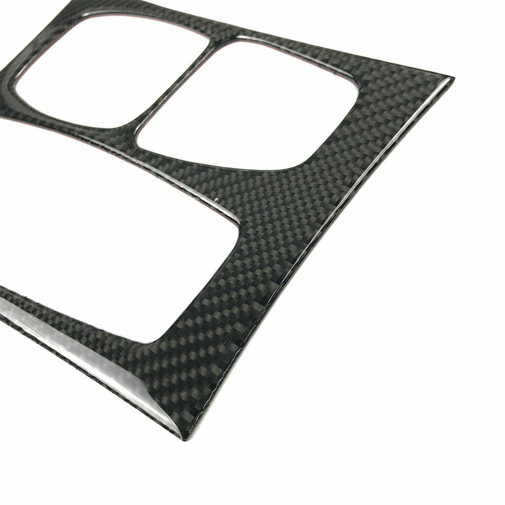 Carbon fiber console gear shift box panel protective cover suitable for BMW X5, E70, and X6 (2008-13-)