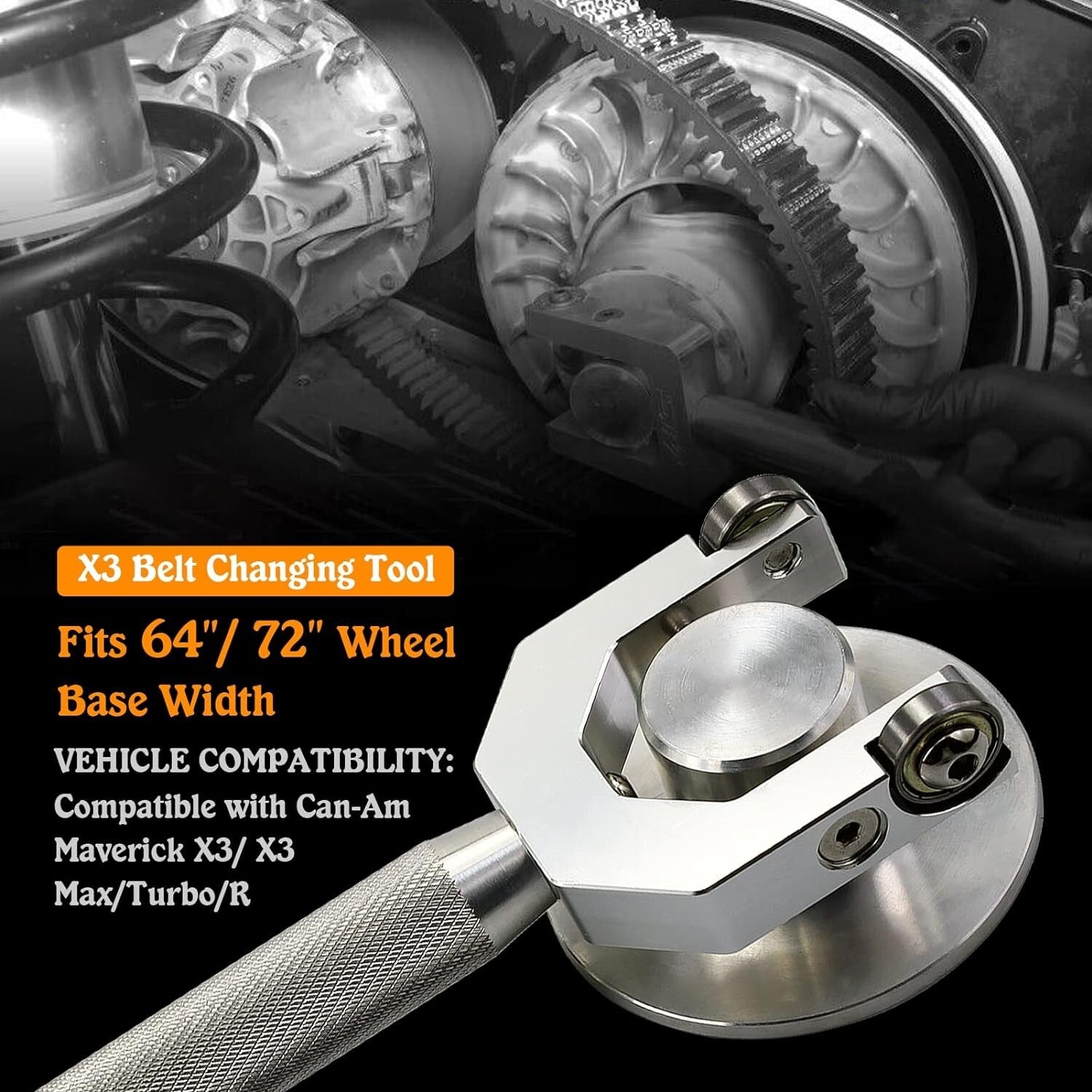 X3 Belt Changing Tool Fits 64¡±/72¡± Wheel Base for Polaris RZR 800 900 1000 S XP